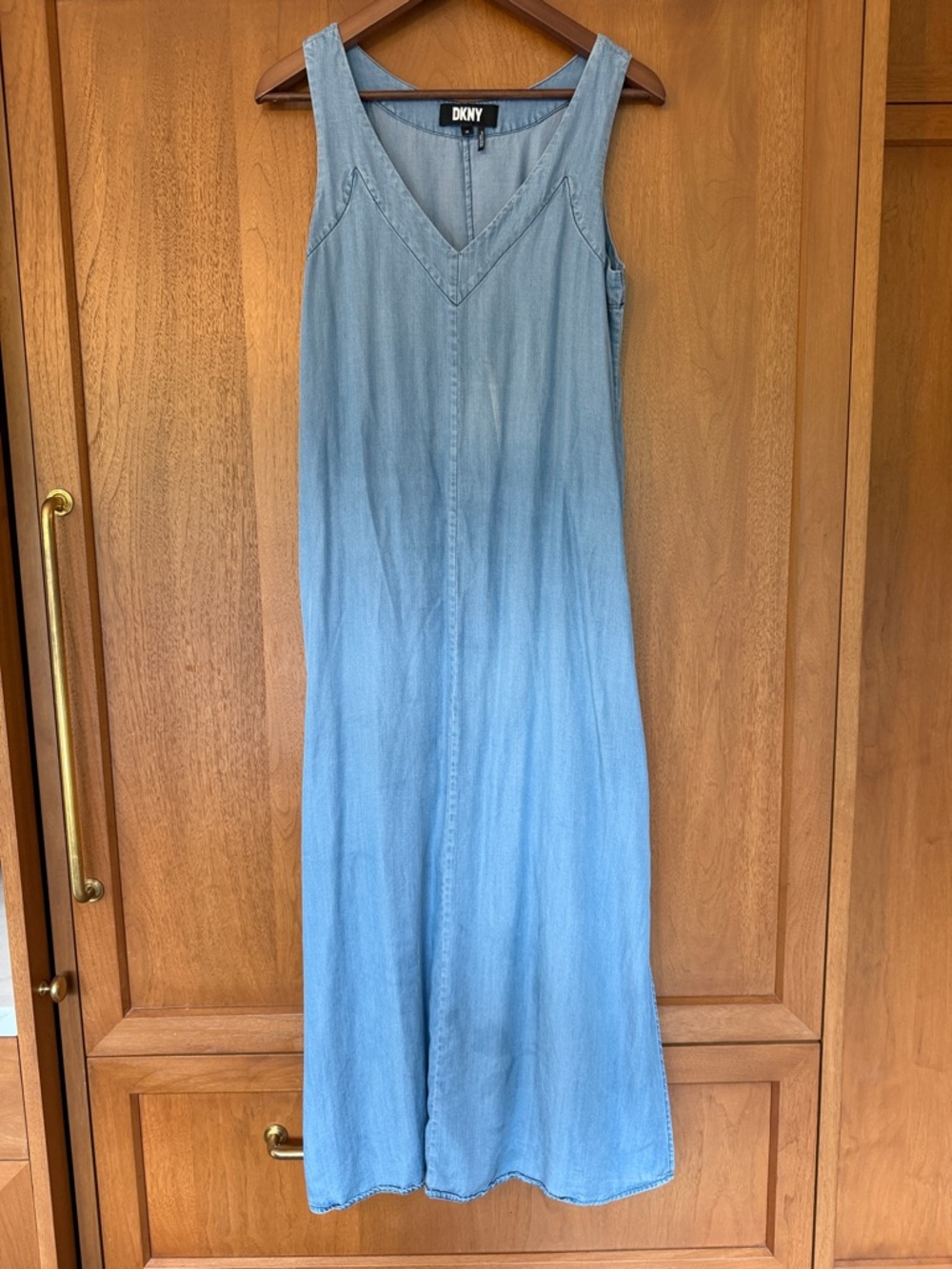 DKNY 90Chambray Maxi Slip Dress